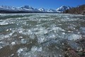 Photo of ice on St Mary Lake in Glacier National Park
