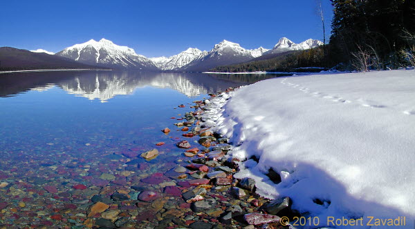 Photo of McDonald Lake Shorline in Glacier National Park