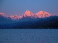 Photo of Alpenglow on Lake McDonald in Glacier Nationl Park