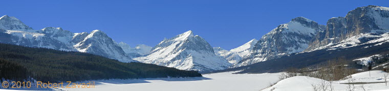 Many Glacier Winter in Glacier National Park