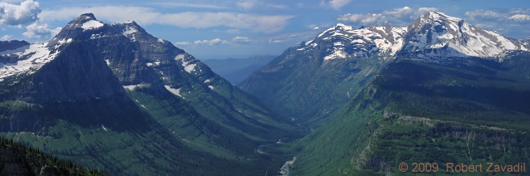 Photo of McDonald Creek Valley in Glacier National Park