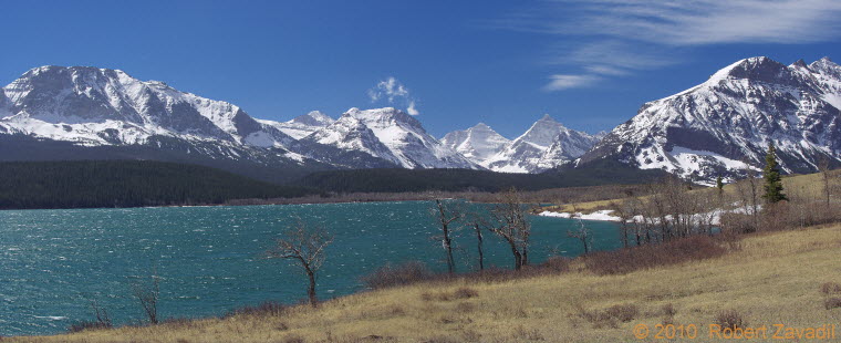 Photo of Windy St Mary Lake in Glacier National Park