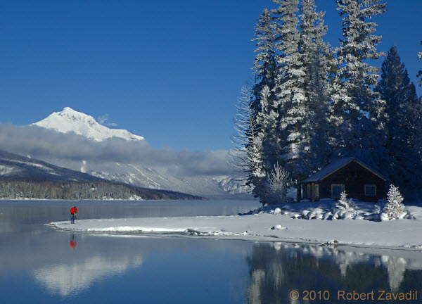 Photo of Winter on Lake McDonald in Glacier National Park